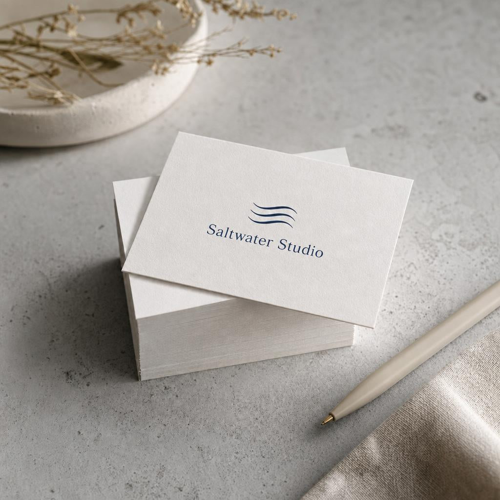 Standard Business Cards – uncoated paper: natural, writable surface