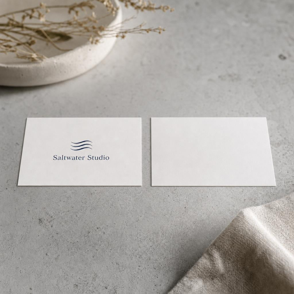 Standard Business Cards – printed on the front only, blank back