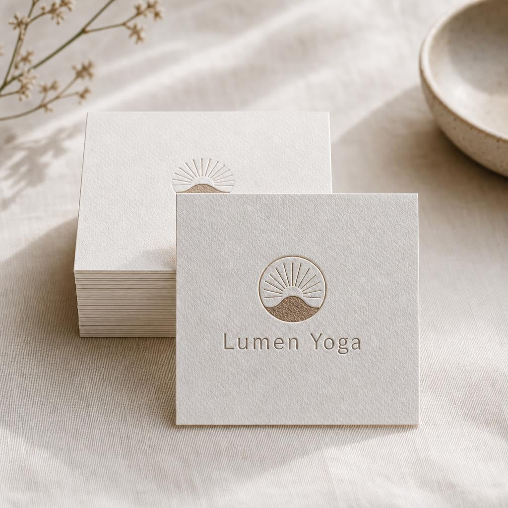 Premium Paper Business Cards – Corners: Square corners