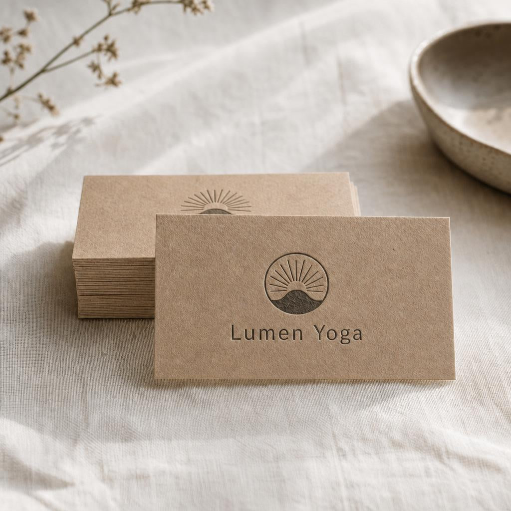 Premium Paper Business Cards – Paper: Kraft