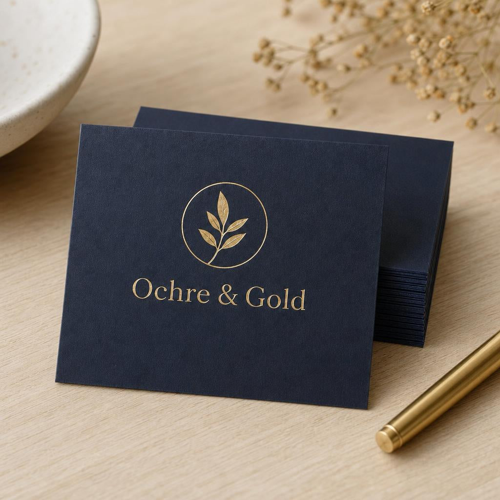 Foil Business Cards – Corners: Square corners