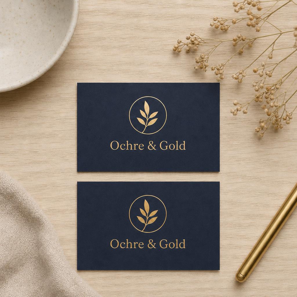Foil Business Cards – Foil type: Flat foil accent