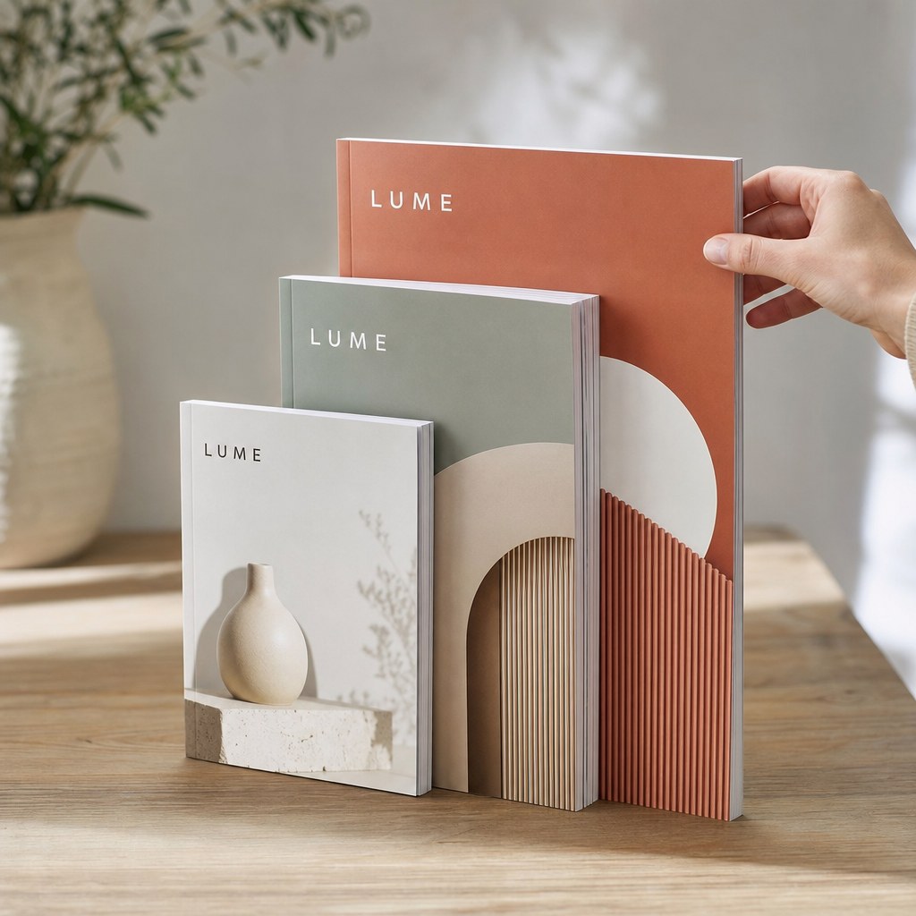 Perfect-Bound Books – range of options: Perfect-bound books in A5, B5 and A4 with gloss, matte and soft-touch covers