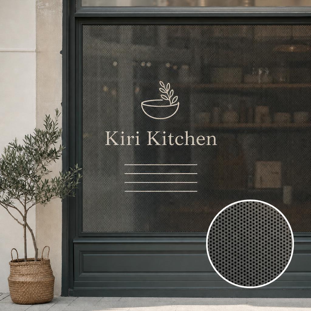 Window & Wall Decals – Type: One-way vision (perforated)
