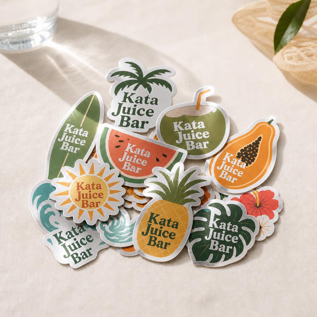 Custom Stickers – Material: Silver foil