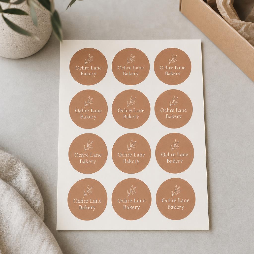 Sticker & Label Sheets – Label layout: Circles