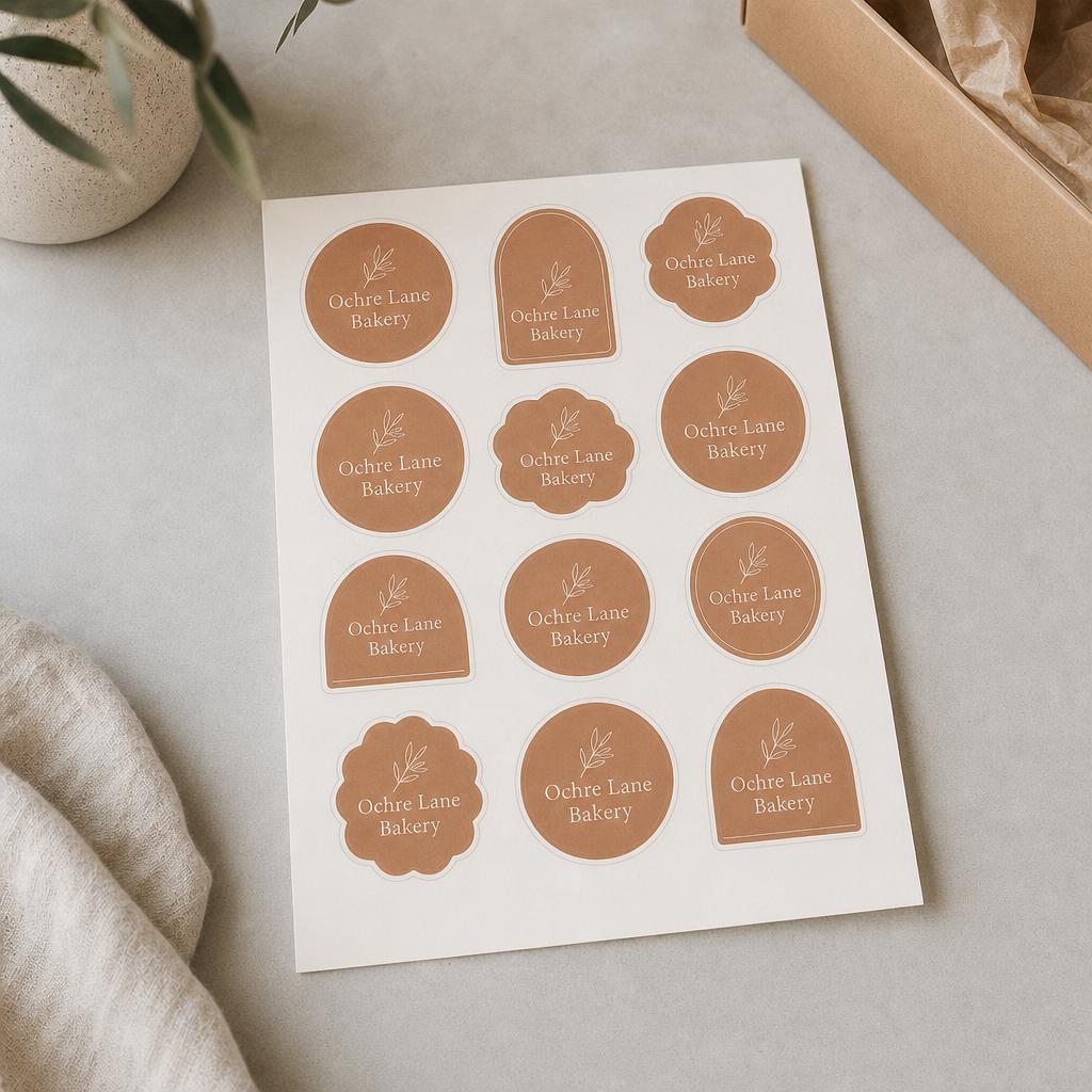 Sticker & Label Sheets – Label layout: Custom shapes (die-cut)