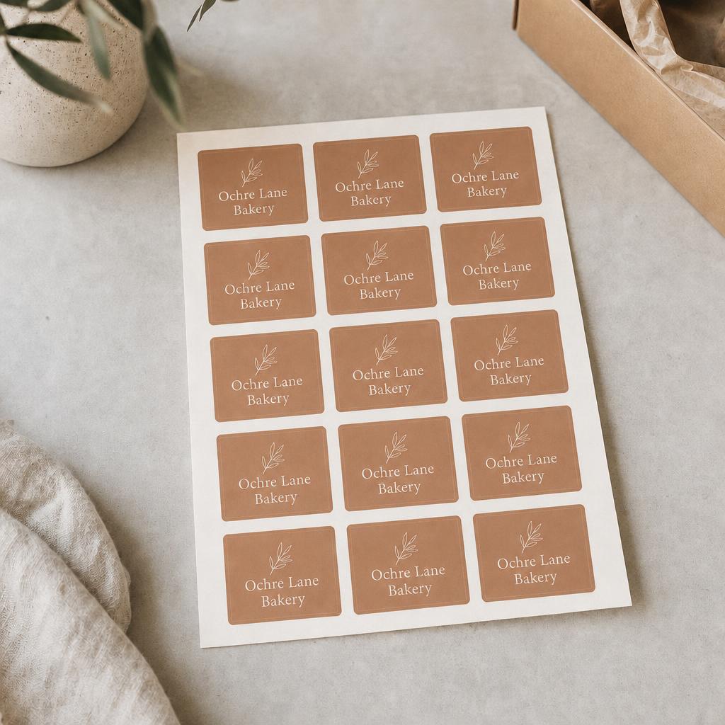 Sticker & Label Sheets – Label layout: Rectangles
