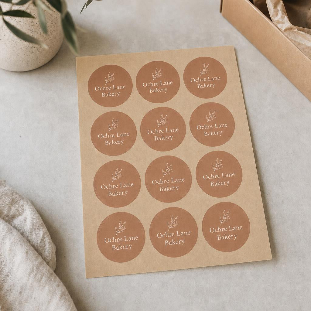 Sticker & Label Sheets – Material: Kraft paper