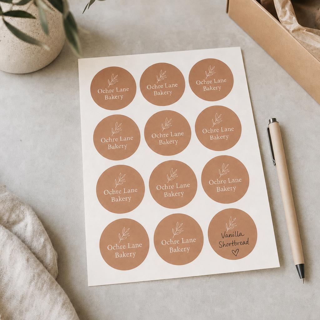 Sticker & Label Sheets – Material: White paper (matte)