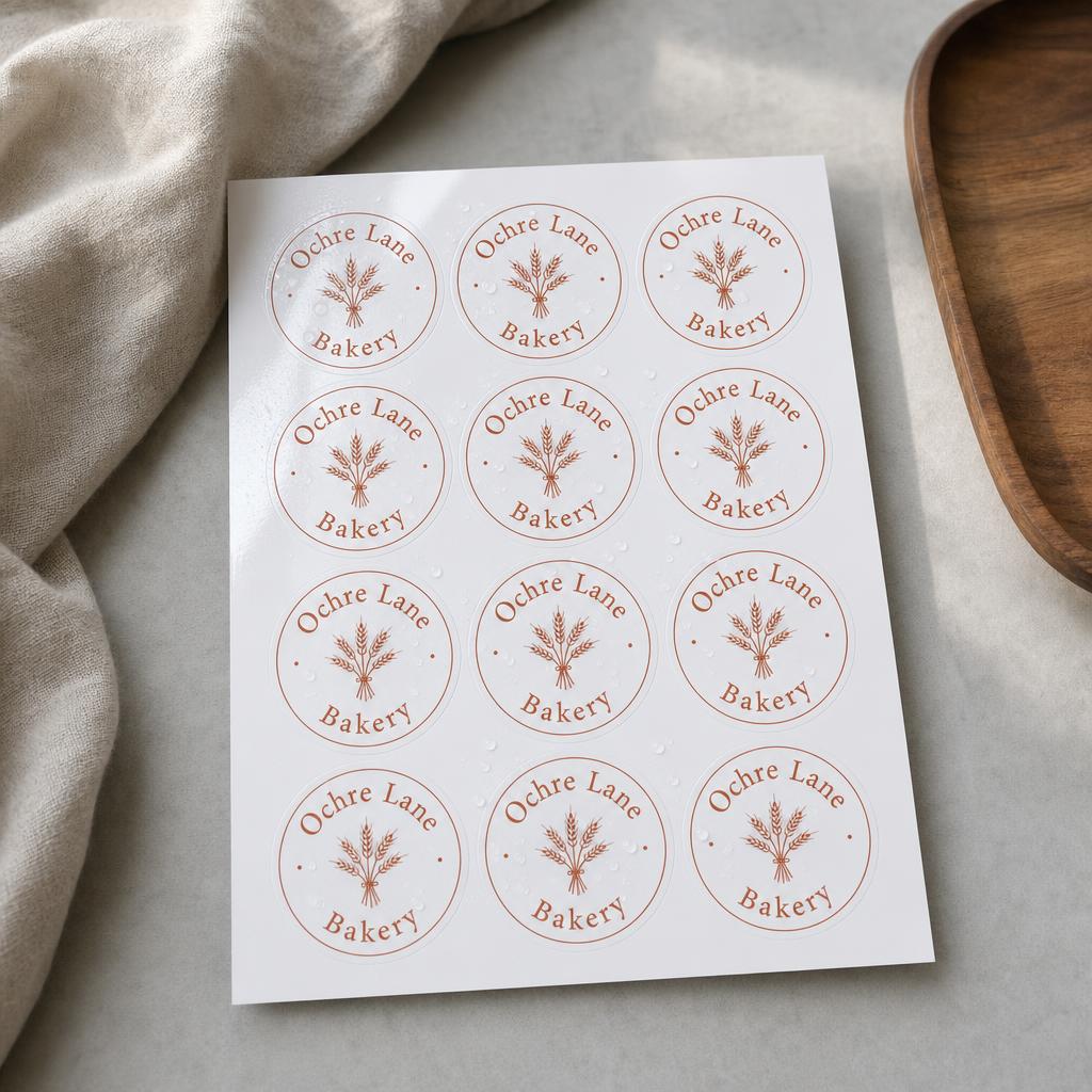 Sticker & Label Sheets – Material: White vinyl (gloss)