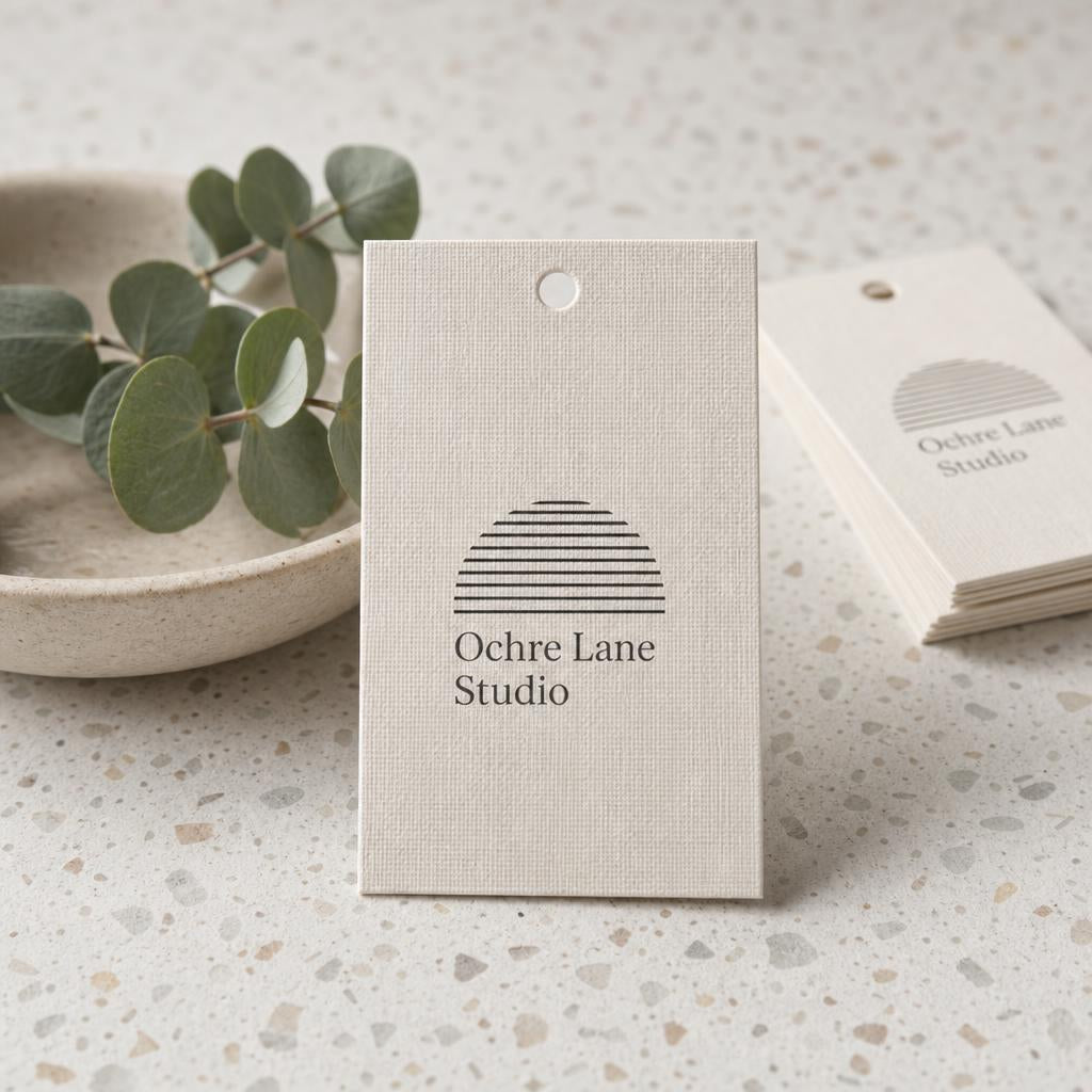 Hang Tags – Paper: Linen texture
