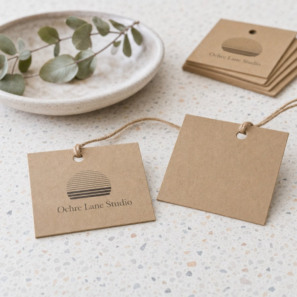 Hang Tags, printed on the front only (illustration)