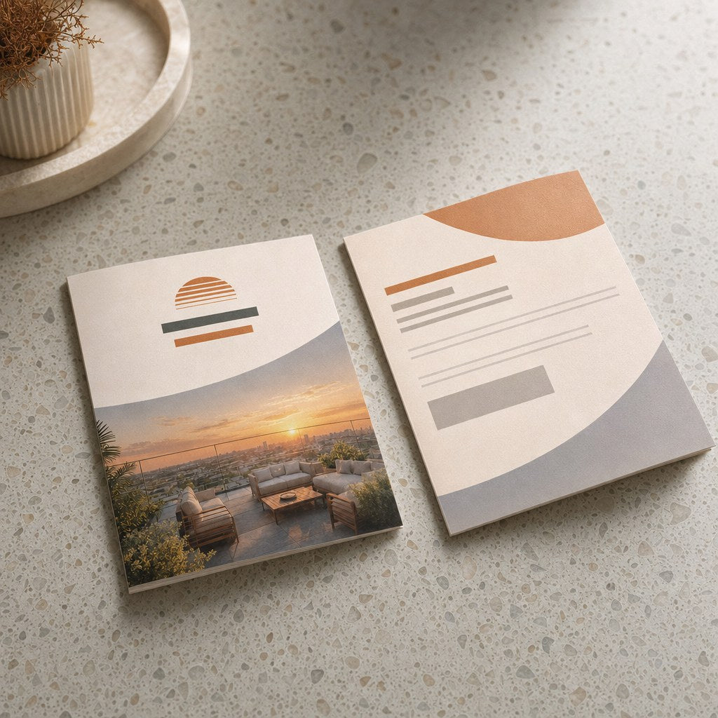 Flyers, printed on both sides (illustration)
