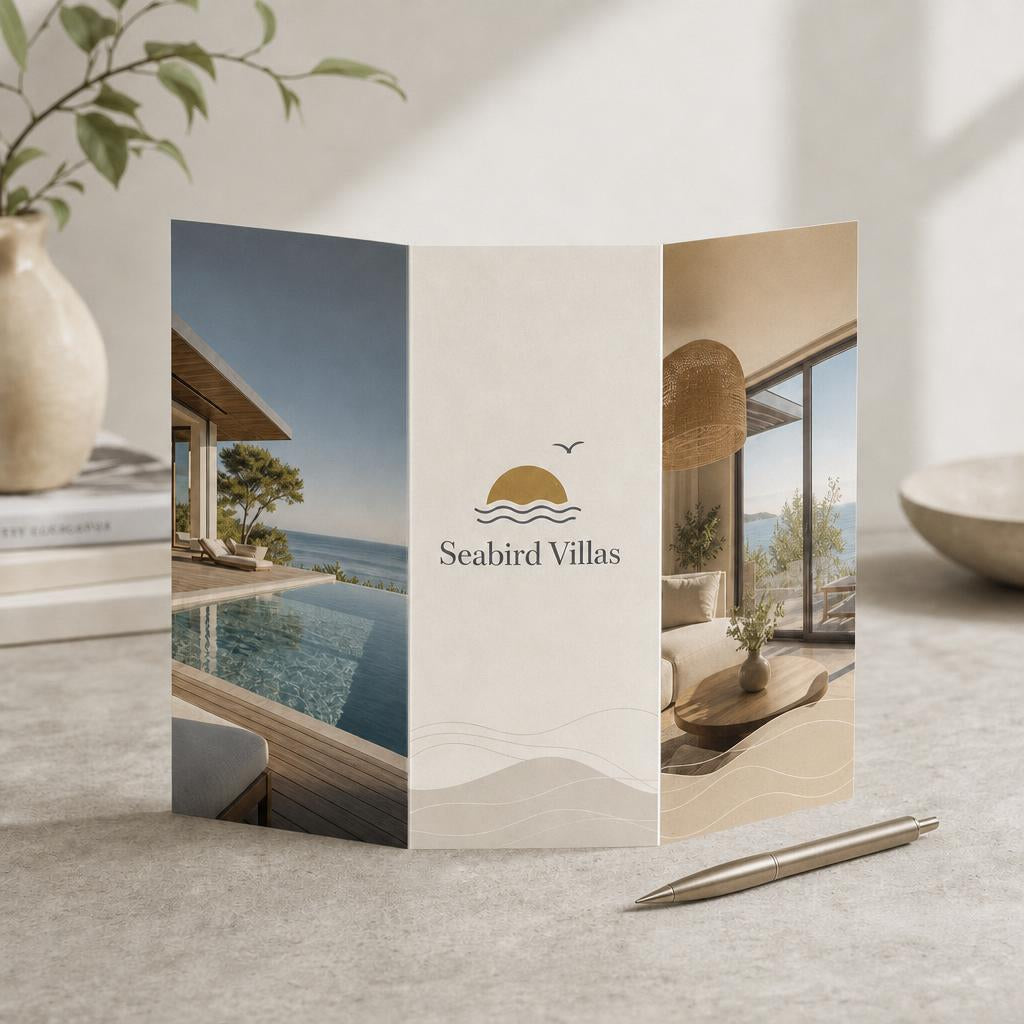 Folded Brochures – Paper: Uncoated 120 gsm