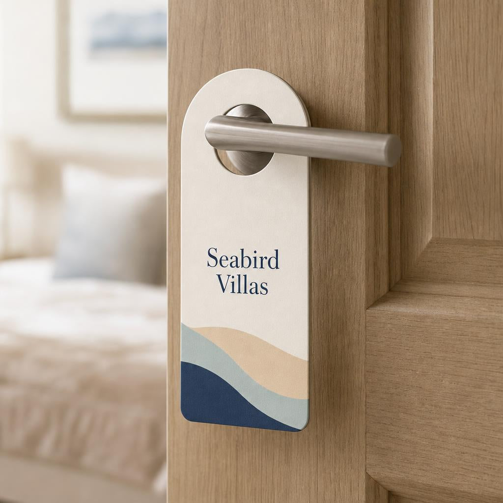 Door Hangers – Material: Matte card 350 gsm