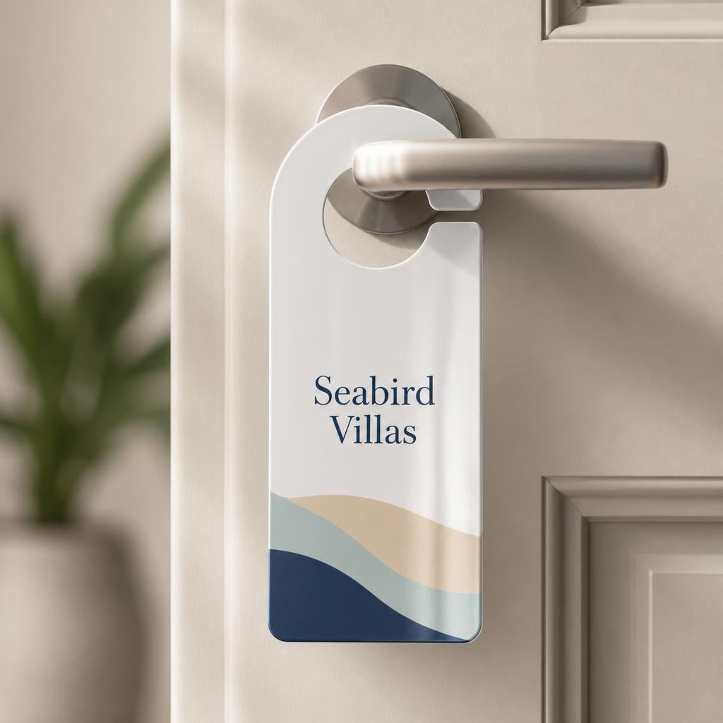 Door Hangers – Material: White plastic