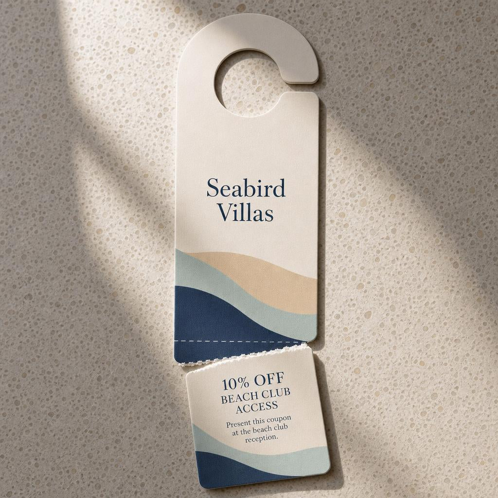 Door Hangers – Tear-off strip: Perforated tear-off