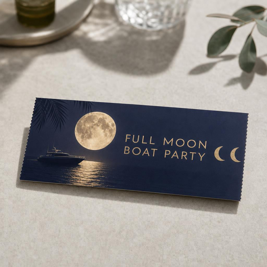 Event Tickets – Tear-off stub: No perforation