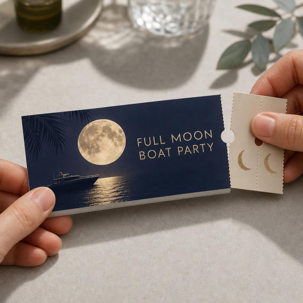 Event Tickets – Tear-off stub: Perforated stub