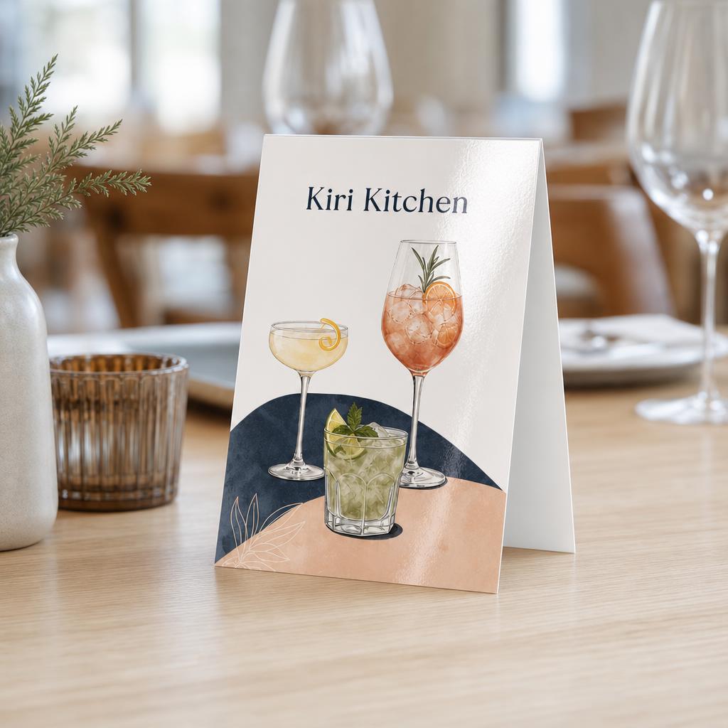 Table Tents – Paper: Gloss