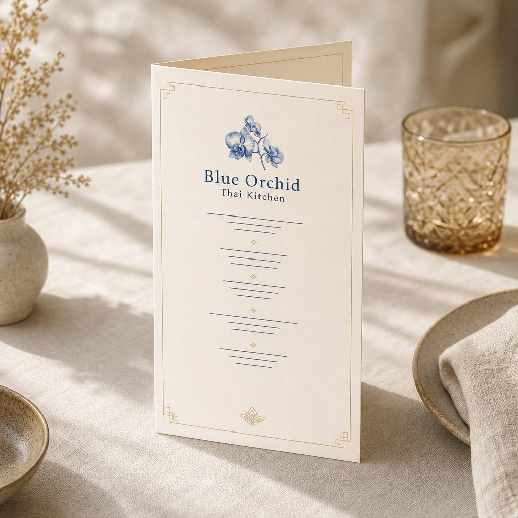 Menus – Fold: Bi-fold