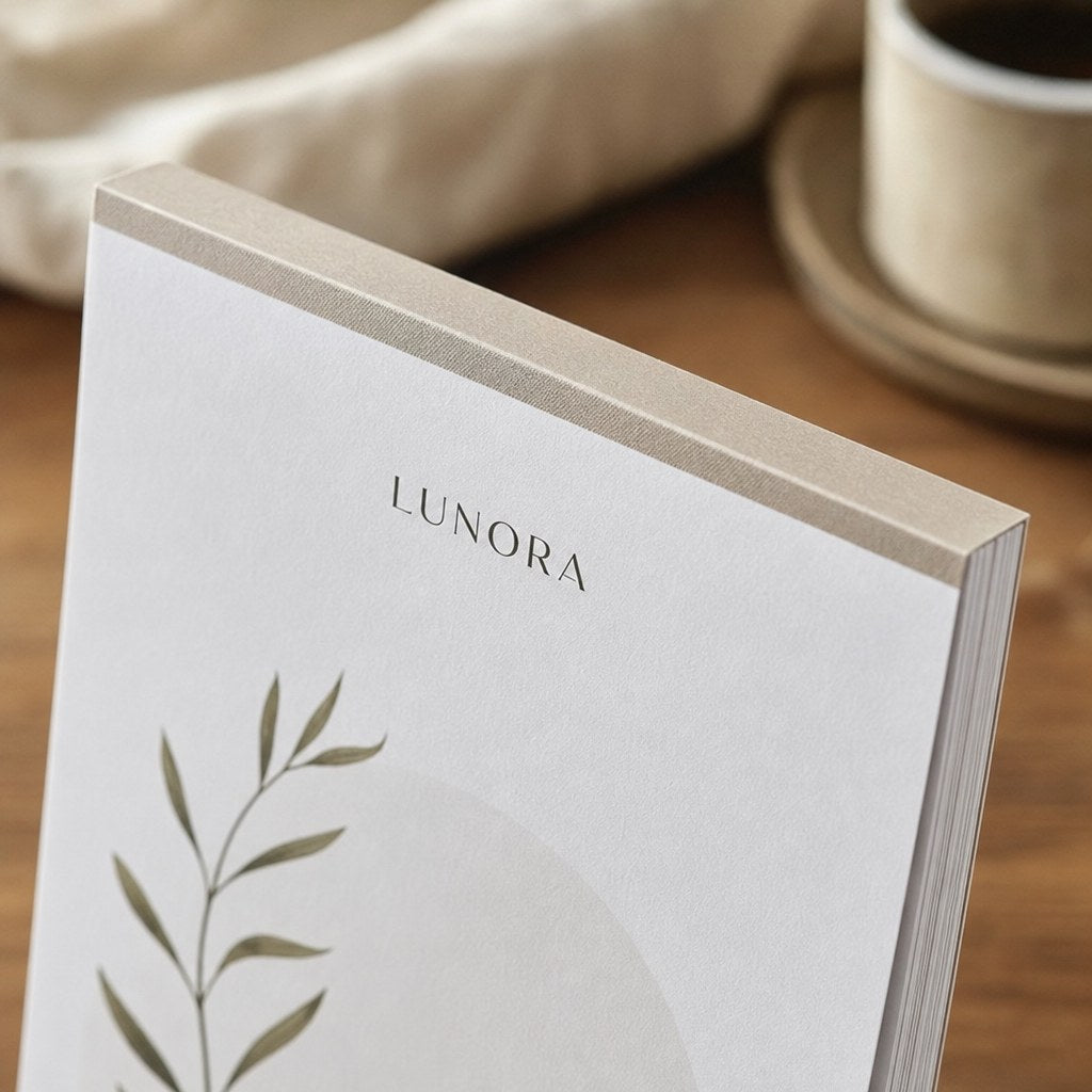 Notepads – close-up: Close-up of the glued top edge and stack of sheets of a notepad