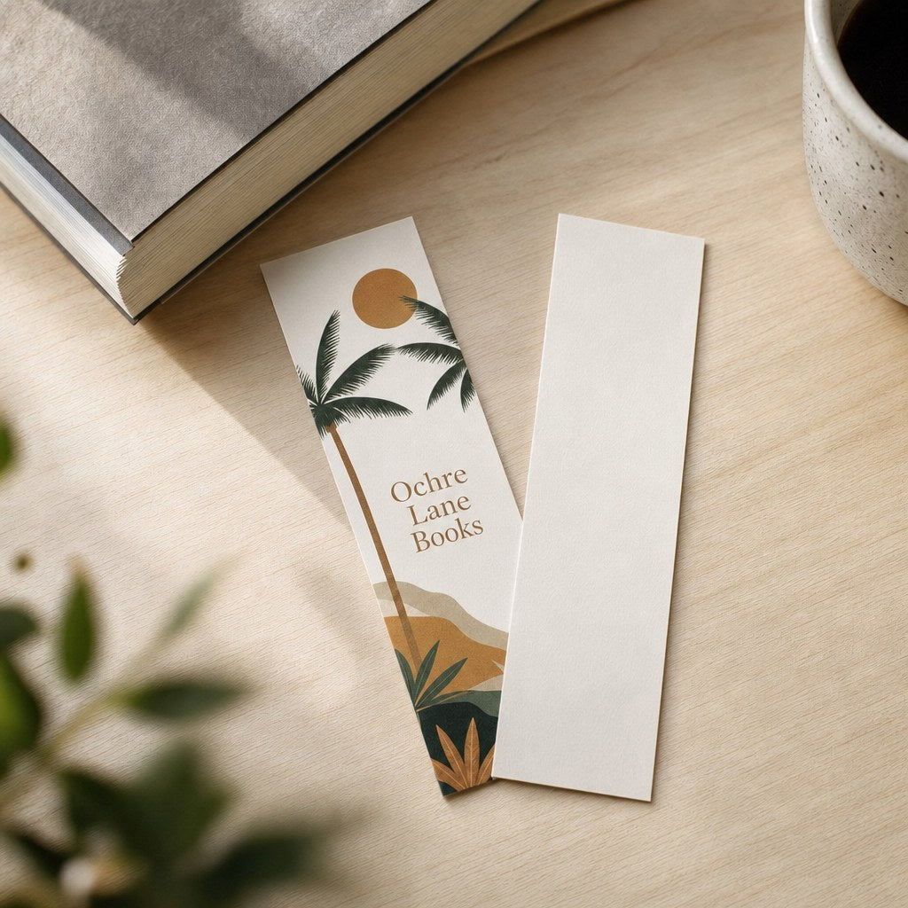 Bookmarks, printed on the front only (illustration)