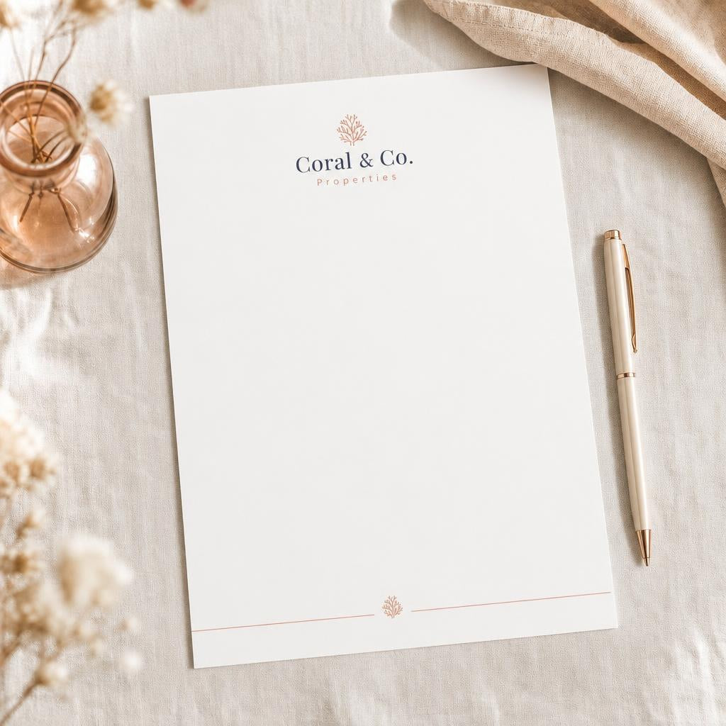 Letterhead – Paper: Smooth white
