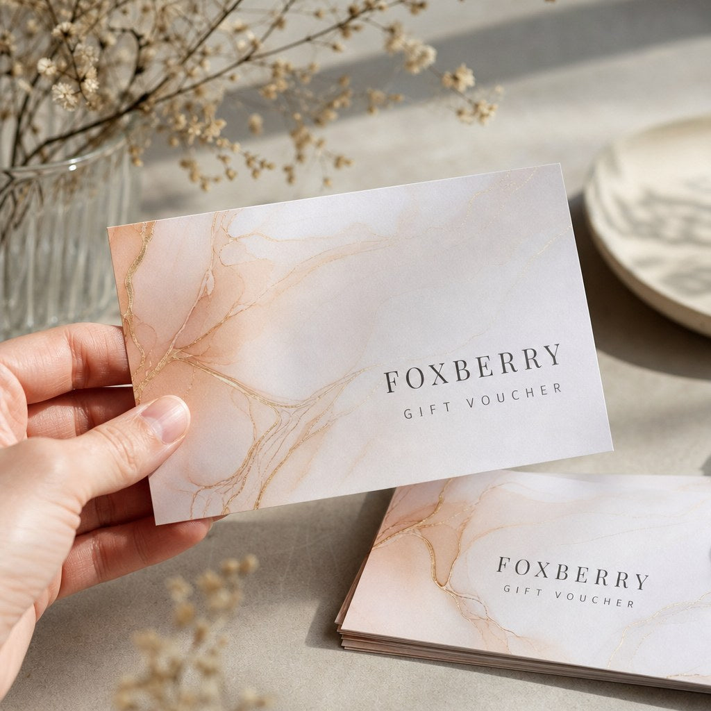 Gift Certificates & Vouchers – range of options: Gift vouchers in DL and A6 sizes on matte, gloss, pearl and kraft card