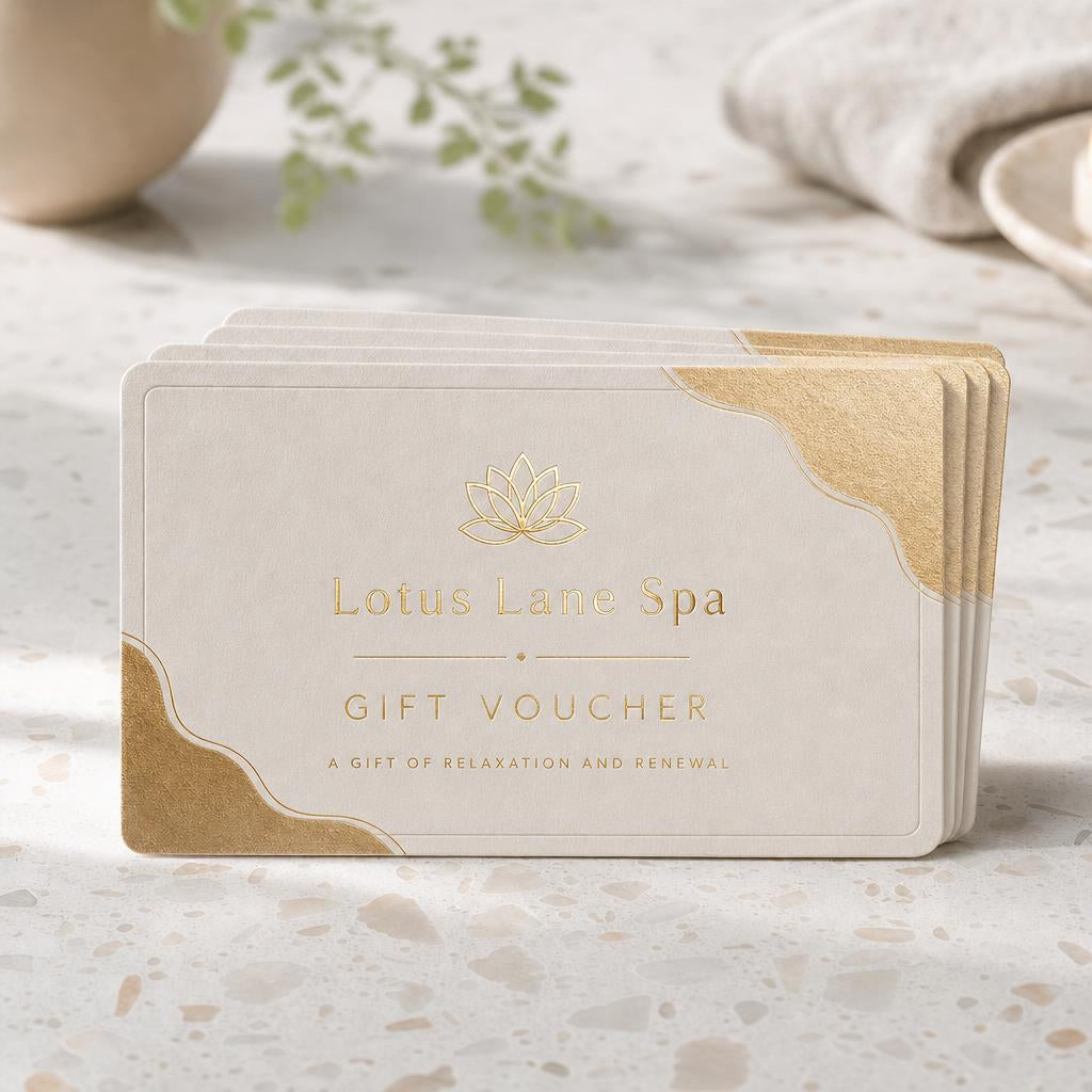 Gift Certificates & Vouchers – Finish: Gold foil