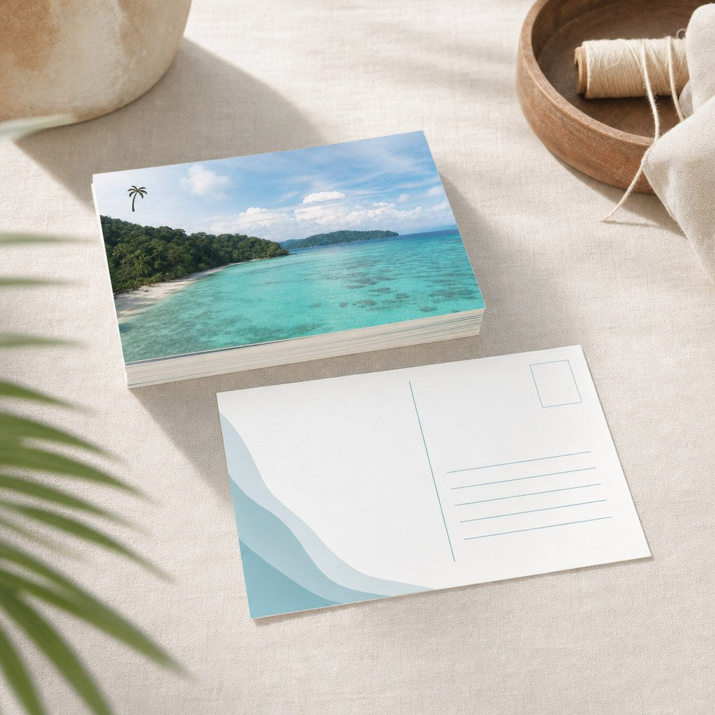 Postcards, printed on both sides (illustration)