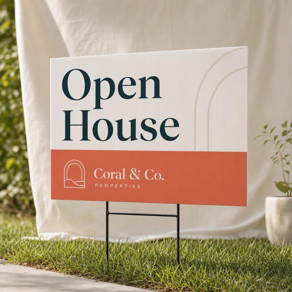Corrugated Plastic Signs – Stake: With H-stake